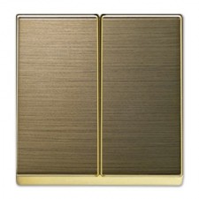 tapa doble interruptor conmutador 8511 oe niessen sky oro envejecido