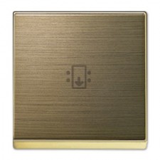tapa interruptor de tarjeta niessen 8514 oe sky oro envejecido