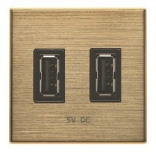 tapa toma cargador usb doble niessen 85853oe sky oro envejecido