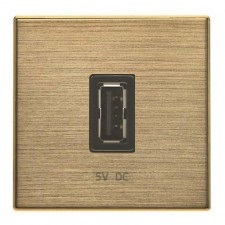 tapa toma cargador usb simple 85852oe niessen sky oro envejecido